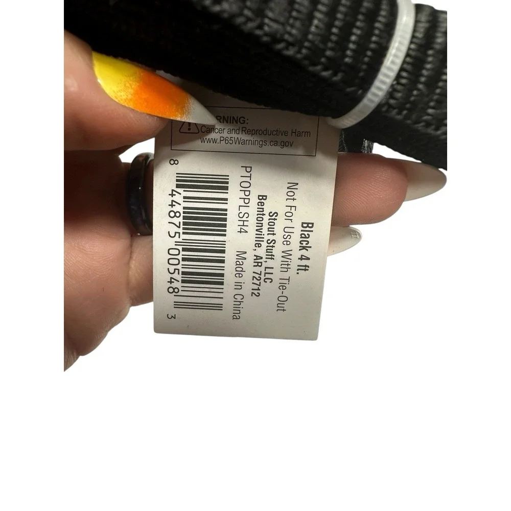 NEW black‎ 4 foot dog leash